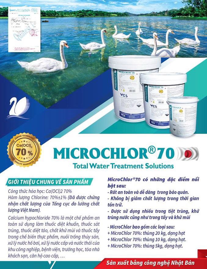 Chlorine Nhật Microchlor 70% 5