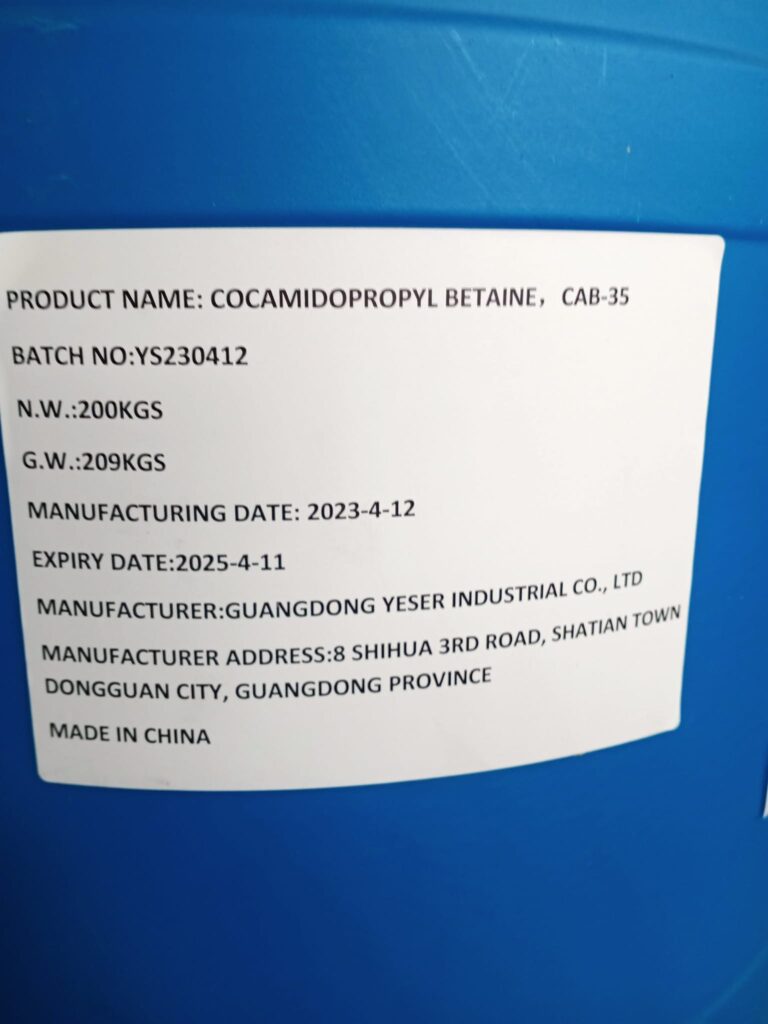 Cocamidopropyl Betaine-CAB-Chất Làm Mềm Da Tay