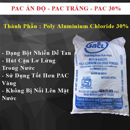 Chất Trợ Lắng Pac Ấn Độ Medium Basicity